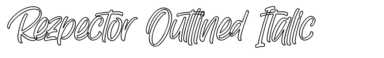 Rezpector Outlined Italic